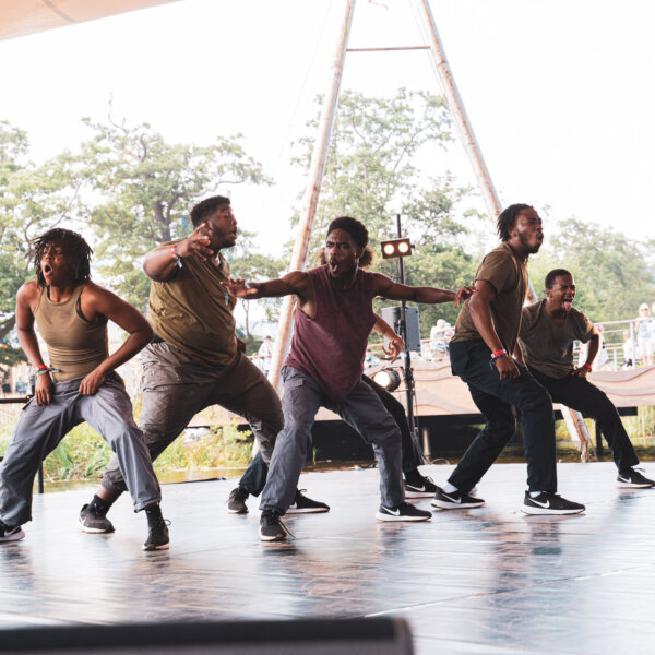 performers on stage